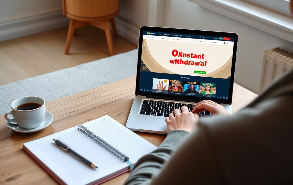 Sammenligning av casinoer uten omsetningskrav på laptop